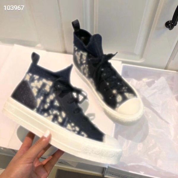 

2021 walk'n blue oblique printed casual shoes white lates cloudbust thunder rubber sneakers black high-canvas shoes large size 35-41, Black;red