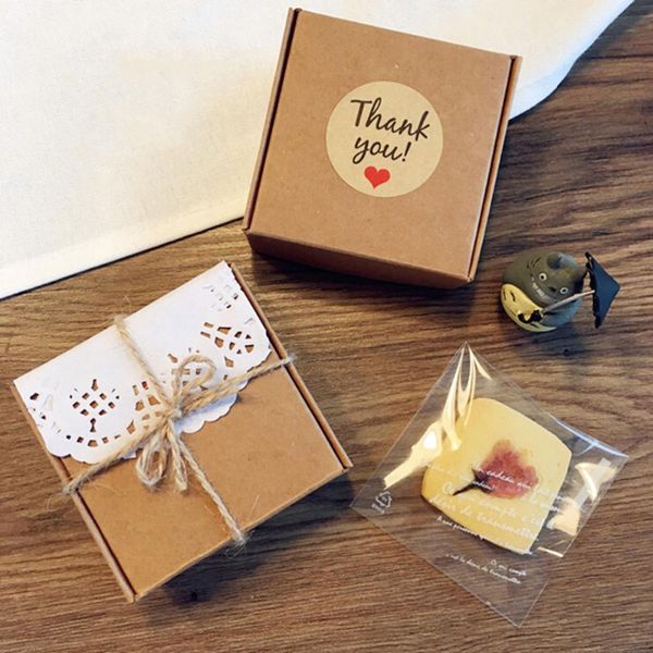 

60pcs thank you self adhesive stickers kraft paper gift tags birthday party wedding decoration event party supplies wmtyur