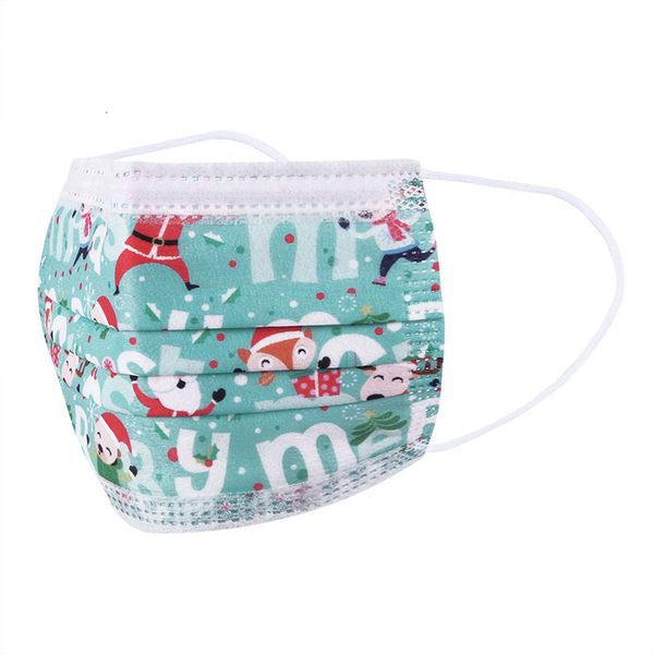 

grjqdesign kids respirator disposable christmas face 8 with elastic ear loop 3 ply breathable for blocking dust air anti-poloutletz12z