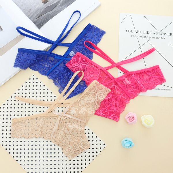 

girls spaghetti g-string thongs 6801 underwear for triangle female briefs women panties cross string lingerie fashion underpants jhcfd