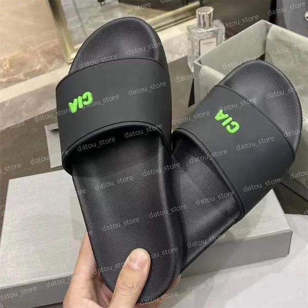 

mens women slipper fashion luxurys designers shoes flat slides flip flops platform sandals sliders outdoor slide summer slippers, Black