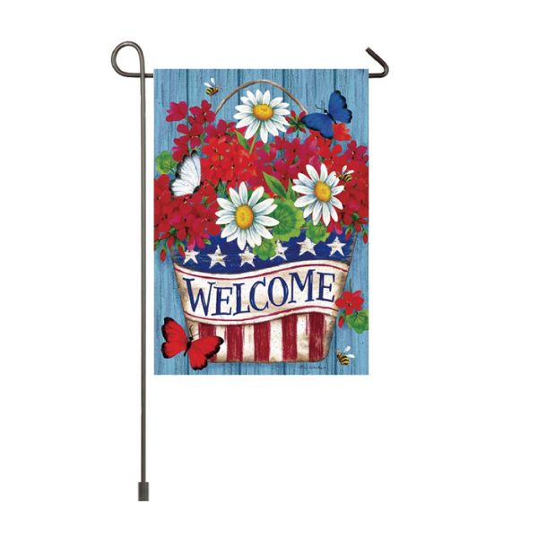 

daisy flag sublimation garden flags flower butterfly iron barrel honeybee five pointed star welcome cartoon sunflower 6 2ex f2