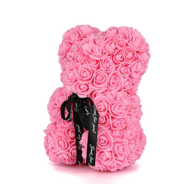 

valentines 25cm day rose bear gift teddy in box pink bwxjk