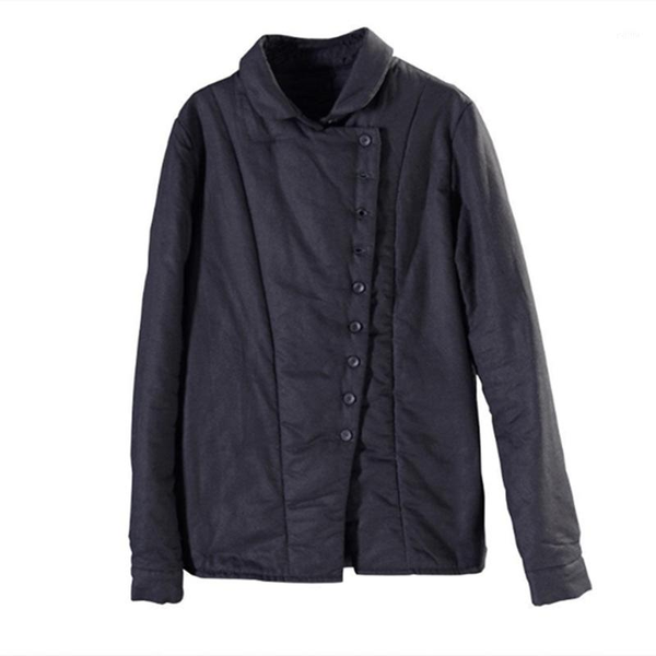 

outdoor shirts spring autumn thickened warm lapel cotton-padded shirt camping large size women's clothing artistic 1, Gray;blue