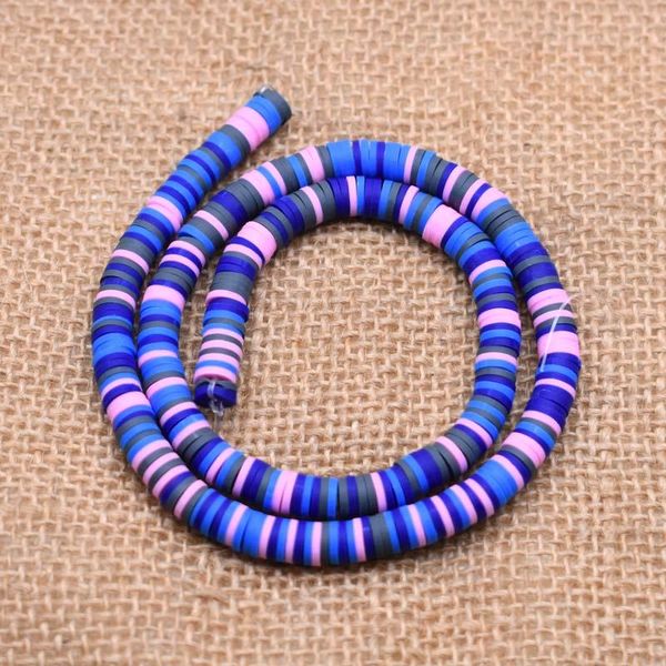 

yanqi 6x1mm двухцветный цвет плоский круглый круглый полимерный глиняные бусины свободные проставки смешать виниловые дисковые бусины для di