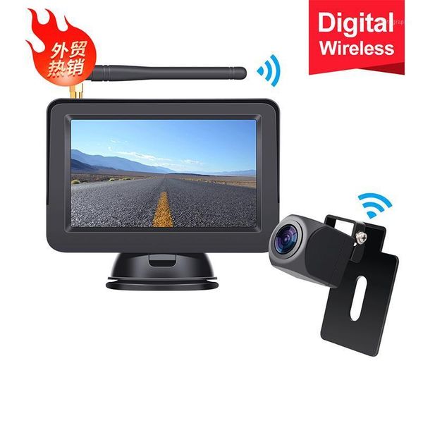 

wireless car 5 inch camera reversing rear view digital wireless camera display hd lcd screen waterproof1