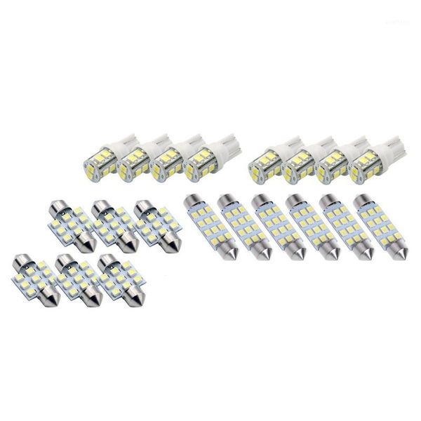 

20x white led light interior package kit for t10 & 31mm map e + license plate1