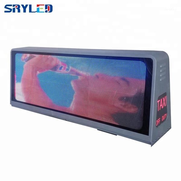 

led sign taxi roof led display programmable p5 outdoor double-side 960x320mm1
