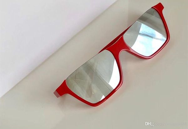 

luxury 40028 sunglasses for women popular fashion designer goggle designer uv protection square half frame come with package, White;black