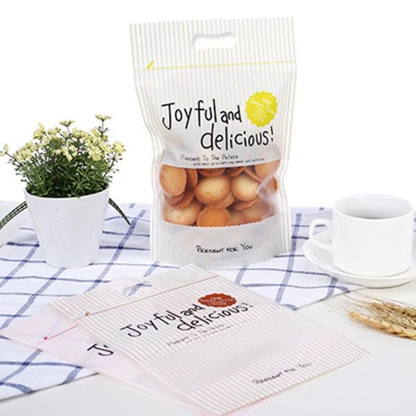

5 10 15pcs gift packing bag plastic biscuits packaging bread baking dragee baptism candy cookies packaging party wedding decor wmtkkw