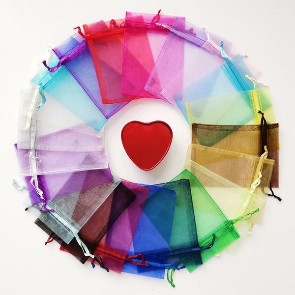 

50pcs 13*18cm organza bag jewelry packaging organza pouches wedding party gift bag pouches birthday christmas gift1