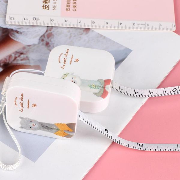

150cm tape measure portable retractable ruler children height ruler centimeter inch roll tape girls gifts leather, Black