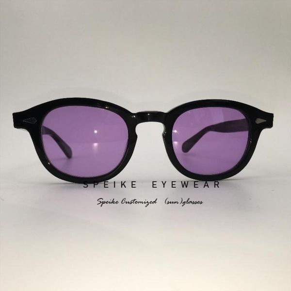 

style with frame quality johnny depp customized 44/46/49mm speike lemtosh sunglasses tinted myopia high black ehoku, White;black