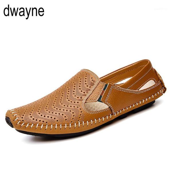 

sandals men shoes leather casual slip-on summer large size mens slippers dfv561, Black