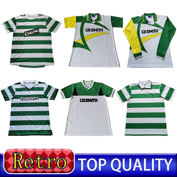 

03 12 86 99 celtic retro soccer jerseys 05 89 08 06 football shirts larsson classic vintage sutton 95 88 92 football kits, Black;yellow