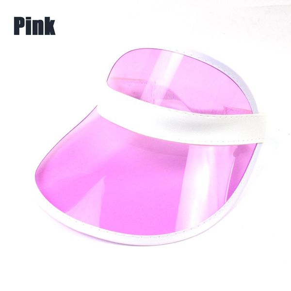 

summer empty cap men and women sunshade hats fashionable and modern transparent pvc candy color hats 2021, Blue;gray