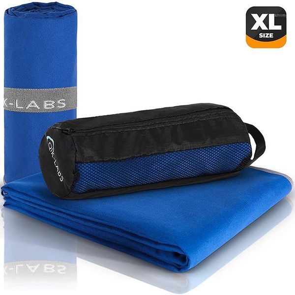 

cycling caps & masks microfiber beach towel quick dry 70x35" xl oversize large sand soft for bath1, Black