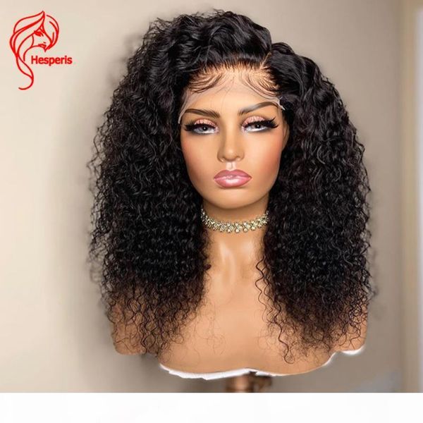 

hesperis silk base scalp 5x5 closure wig 180 density remy brazilian lace frontal human hair wigs glueless curly wigs, Black;brown