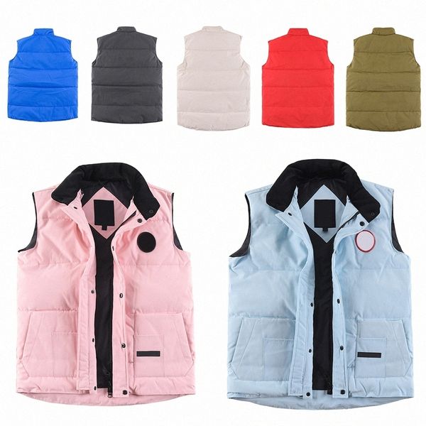 

canada down vt Men goose Parkas et women ets canadien gilet canadian coat winter Clothing with Map Embroidery thicken outdoor coats gilets, Black;white