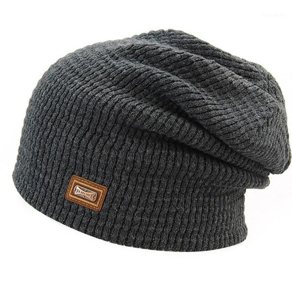 

outdoor hats man gray winter warm toucas de inverno male knitted caps sports ski cap keep female bonnet gorro polar hombre1, Black;white