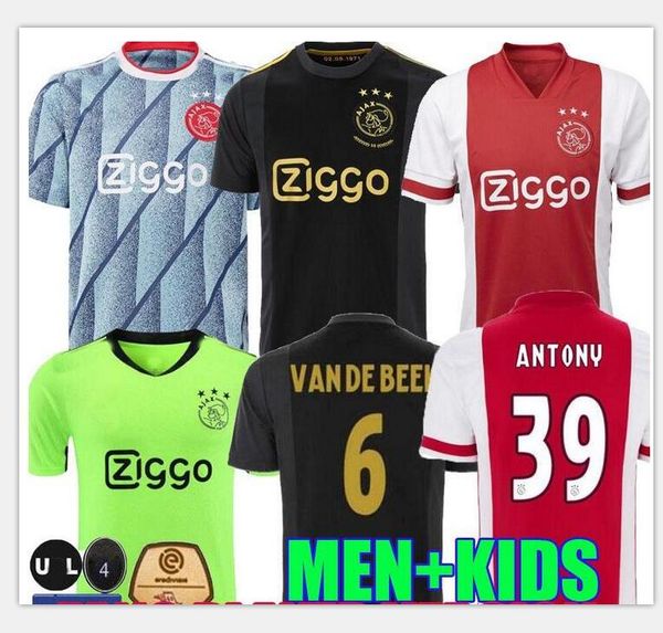 

2020 2021 afc ajax soccer jersey polo shirts 20 21 ajax tadic promes ziyech short sleeve maillots de football short training suit sets s-2xl, Black;yellow