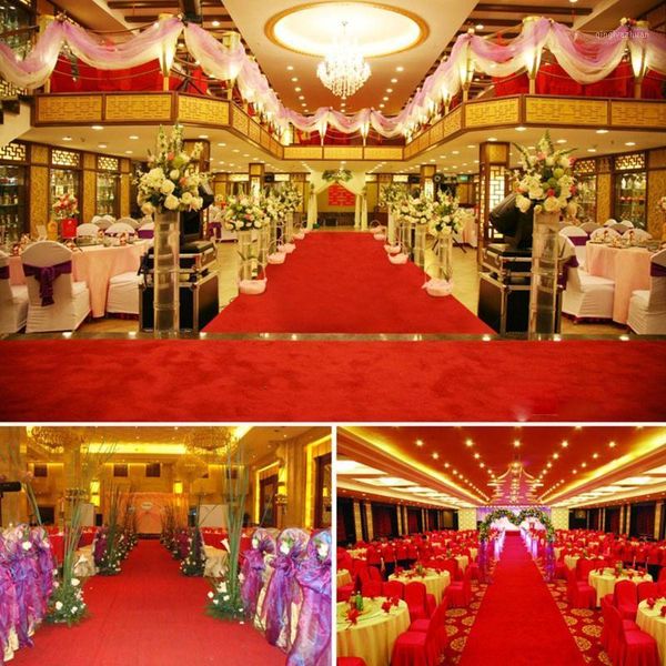 

6/9/13/15m red outdoor carpet wedding banquet celebration film festival event reward decoration carpet red corridor stairs pad1