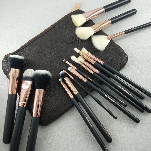 

new brand brush 15pcs/set professional makeup brush set eyeshadow eyeliner blending pencil cosmetics tools with bag foundation