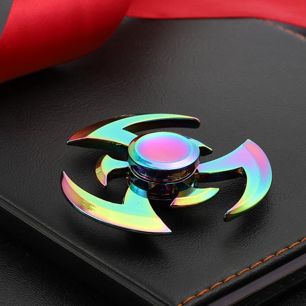 

new fidget hand spinner zinc alloy metal rainbow spiner toy of spinners focus relieves stress adhd finger spinner e h wmtiul petsyard
