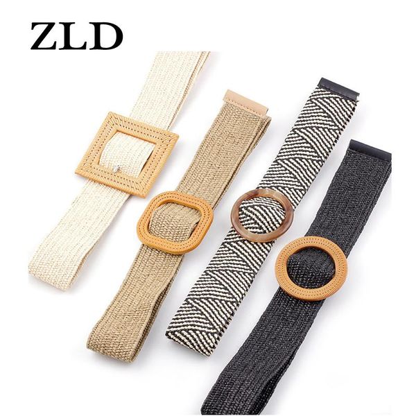 

belts zld belt female dress waistband women fashion vintage wide elastic stretch buckle waist ceinture femme riem, Black;brown