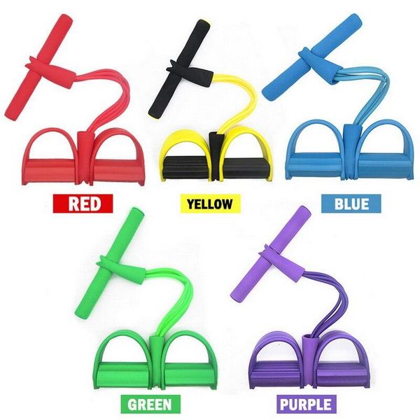 

resistance bands multi function tension rope strong fitness latex pedal women men sit up pull ropes yoga equipment