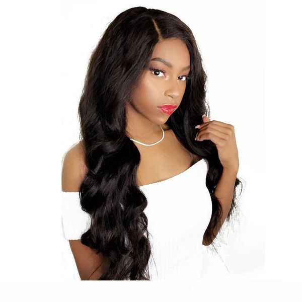 

hd full lace wig pre-plucked hairline virgin peruvian brazilian body wave glueless hd transparent full lace human hair wigs for black women, Black;brown
