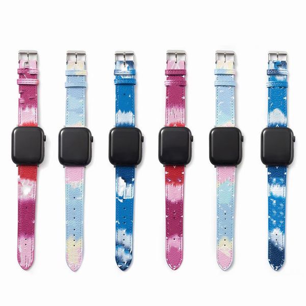 

luxury leather band for apple watch 38-40mm/ 42-44mm elegant designe for iwatch 6 5 4 3 strap