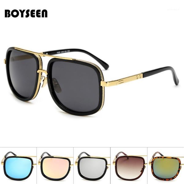 

sunglasses boyseen 2021 men women retro vintage brand sun glasses metal designer eyeglasses masculino 18281, White;black