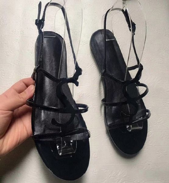 

fashion women sandals slides summer flats real leather platform sandals flats shoes ladies beach shoes shoe02 py03, Black