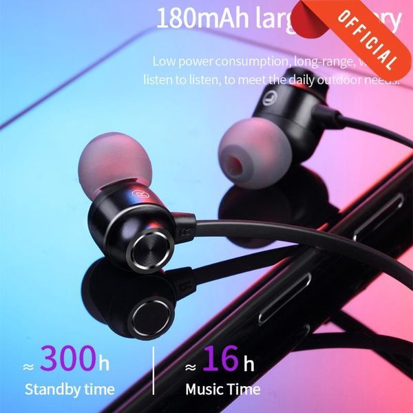 

wireless headphones v5.0 bluetooth earphone neckband sports stereo headset with mic for all phone magnetic earbuds1