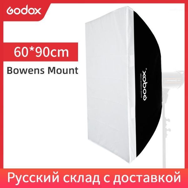 

light stands & booms godox 60 x 90cm 24"x 35" speedlite studio strobe flash po reflective bowens mount softbox diffuser for de300