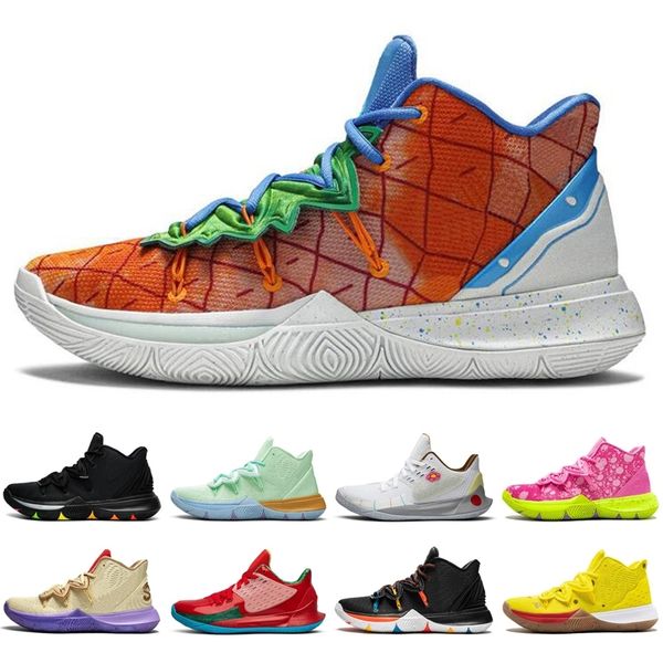 

kyrie irving\rspongebob 5 5s jumpman men basketball shoes oreo friends cny patrick mens trainers sports sneakers size 7-12