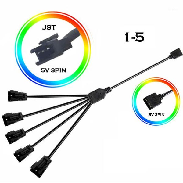 

motherboard rgb aura sync jst sm adapter cable jst-3p sm3p sm4p el wire cable cord adapter male/female1