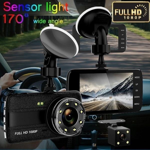 

cameras car dvr camera hd 1080p 170 degree dashcam video registrars cars night vision security g-sensor dash cam rear view dual