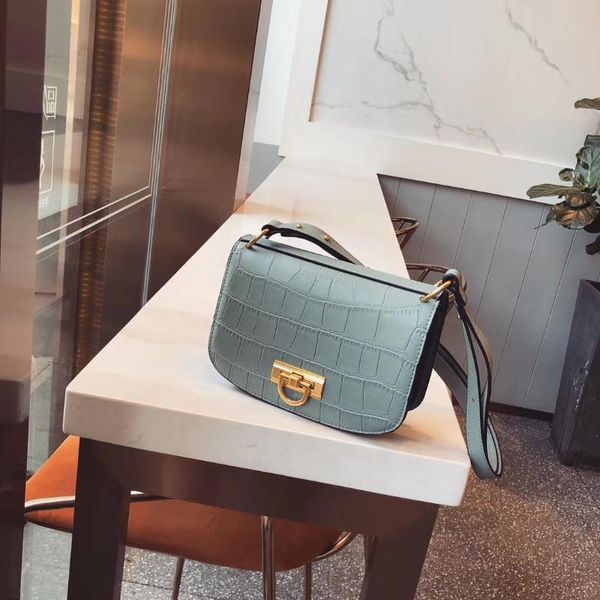 

shoulder bags women's designer luxury handbag 2021 fashion leather women handbags crocodile pattern messenger bag