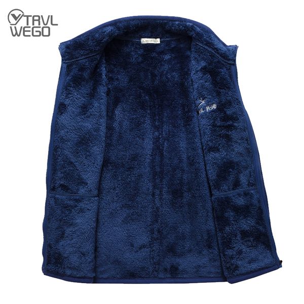 

trvlwego new men outdoor fleece hiking jacket spring autumn windproof thick warm jacket mountaineering camping coat plus size q1201, Black;brown