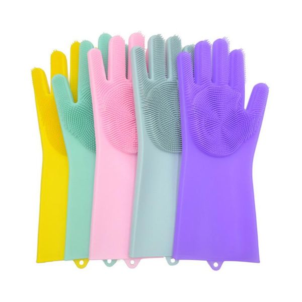 

silicone dish washing gloves magic scrubber rubber dish washing gloves multifunction dishwashing scrubber kitchen cleaning tool