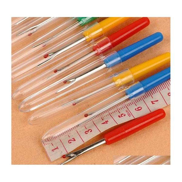 

1 pic pointed stitches removed tool safe plastic handle diy craft thread cutter seam ripper cross stitch sewing qylozs hxclothes, Black