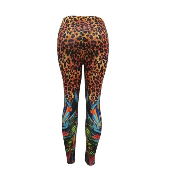 

yoga pants female new leopard leaves digital print leggings high-waists lift buttock quick-dry exercise fitness yoga pants, Black;white