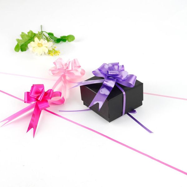 

10pcs lot heart shape bowknot pull bows ribbons wedding christmas party decoration diy gift packing material bbyome