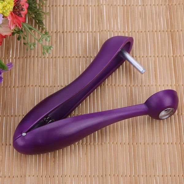 

1pc cherries pitter plastic fruits tools fast cherry seed removers stainless steel cherry gadgets useful kitch jllbvp
