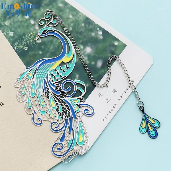 

metal bookmark creative art peacock antique souvenir classical chinese style cultural and creative gift customization logo m0111