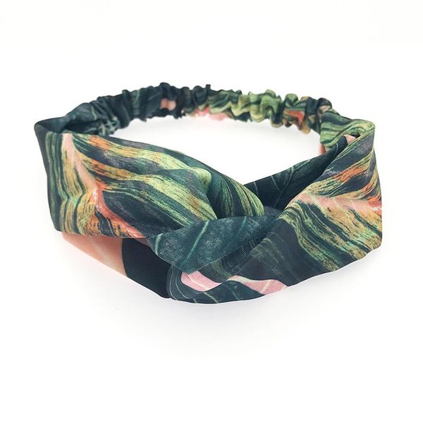 

1pc bohemian floral printed cross knot wide headbands women turban rabbit ears banana elastic hairband hair accessories headwear q bbyhgm