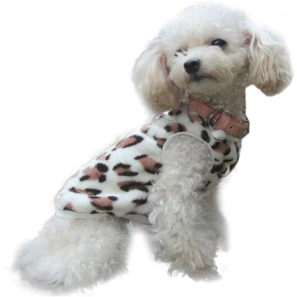 

zero fashion pet cat dog villus clothes winter leopard pet vest clothing1