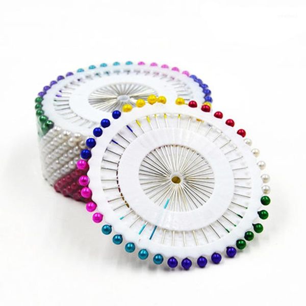 

sewing notions & tools 40pcs pearl head pin craft dressmaking patchwork straight multi color needle for weddings decoration diy accessories, Black